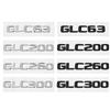 FBK3   2025 Hot New 3D ABS Car Rear Trunk Letter Emblem Badge Decals Sticker For Mercedes Benz GLC X253 GLC260 GLC300e GLC350d GLC200 4