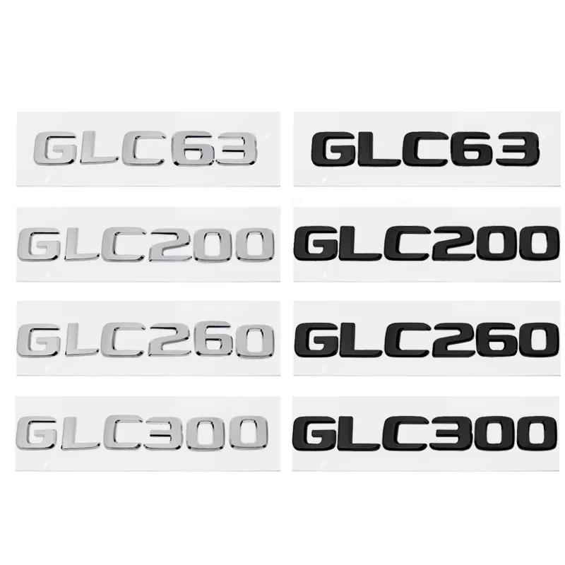 FBK3   2025 Hot New 3D ABS Car Rear Trunk Letter Emblem Badge Decals Sticker For Mercedes Benz GLC X253 GLC260 GLC300e GLC350d GLC200 4