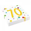 Салфетки одноразовые Confetti 70th (Пакет из 20)