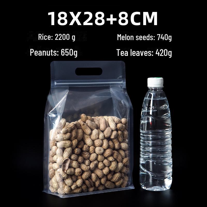 Прозрачные утолщенные пакеты с застежкой Ziplock для упаковки продуктов питания, орехов, сухофруктов и новогодних товаров