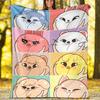 1pc Kpop Team1 Theme Blanket - Digital Print, Polyester, Cozy for All Seasons, Perfect for Outdoor, Camping, and Travel