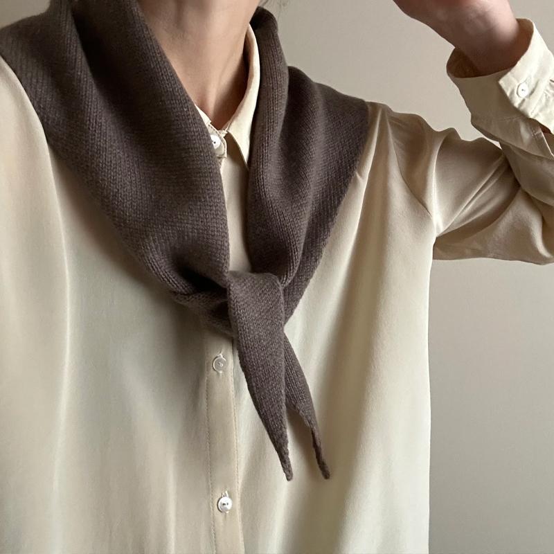 Британский корейский треугольный шарф Niche Wool треугольный шарф женский платок вязаный шарф многофункциональный теплый вязаный шарф