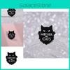 Unique Creative Black Cat Cartoon Enamel Pin Badge For Stylish Clothing Accessories