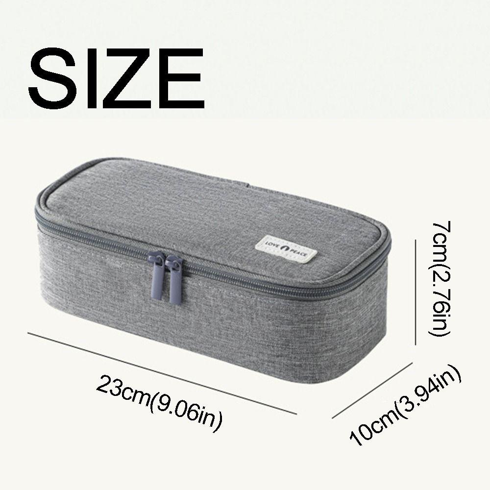 Portable Stationery Organizer Simple Pen Storage Bag Multifunctional Pencil Case  School Supplies