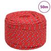 152396 vidaXL Boat Rope Red 8 Mm 50 M Polypropylene
