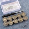 10pcs Nailless Jeans Buttons Removable Pants Pins Durable Repair Kit