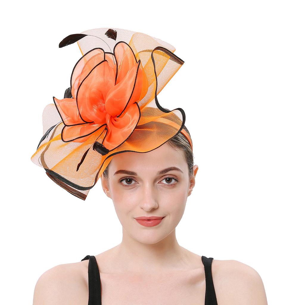 Женщины Девушки Сетка Чародеи Шляпа Коктейльная Вечеринка Оголовье Головной Убор Свадебная Шляпа