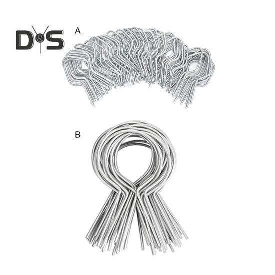 100 шт. оцинкованных зажимов для проволоки для забора, простая установка, надежные металлические зажимы для столбов забора для любителей делать все своими руками