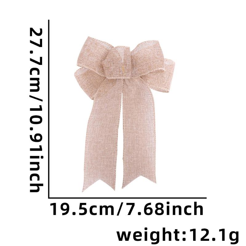 Красные Рождественские Ленты Банты Подвесные Украшения Бант Подарок Украшения для Рождественской Елки Декор для Рождественской Вечеринки Новый Год