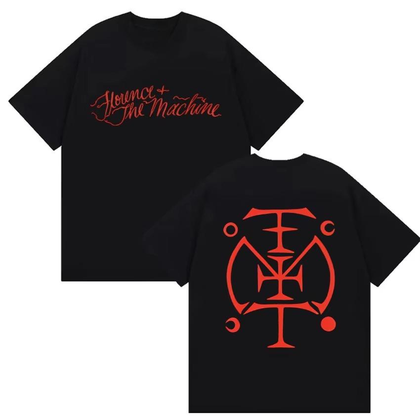 Florence The Machine Tour 2026 Print T Shirt Unisex Women Harajuku High Quality Clothing TShirts pure Cotton Short Sleeve Tshirt