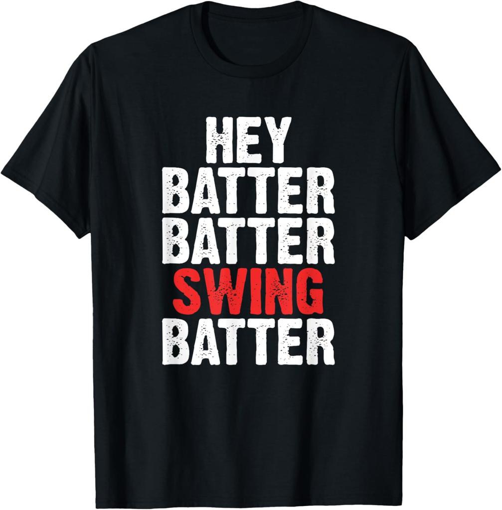 Hey Batter Batter Swing Batter Funny Baseball Unisex T-Shirt