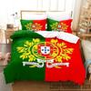 3D Print Portugal Flag Bedding Set Boys Girls Twin Queen King Size Duvet Cover Pillowcase Bed Boys Adult Home Textileextile