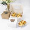10Pcs Strong Loading Bakery Packing Box Sturdy Practical Wedding Valentine's Day Cake Pastry Case with Heart Window