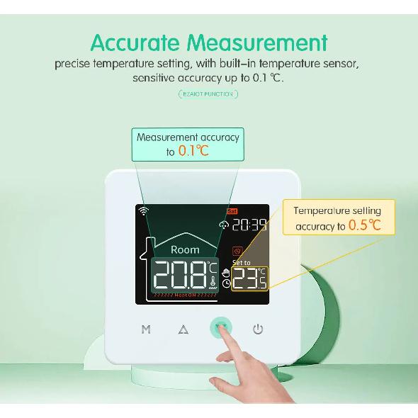 Smart WiFi Thermostat for Electric Floor Heating Water Gas Boiler Tuya Digital Temperature Controller Alexa Google Home Yandex