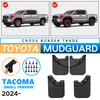 Подходит для Toyota Tacoma 2024 Малая версия, Мягкий резиновый брызговик Автомобильный брызговик