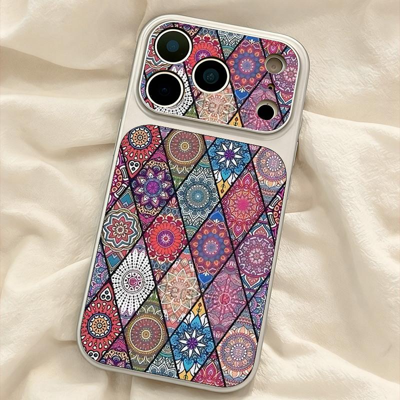 Чехол-книжка с большим окном из искусственной кожи для iPhone, цветной, с узором в виде тотема, однотонный, мягкий, защитный чехол | BP B033
