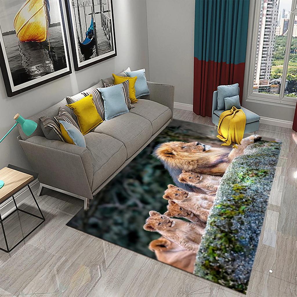 3D Прекрасный Лесной Ковер с Дикой Природой для Кухонного Коврика Ковер для Спальни Гостиной Длинный Прикроватный Коврик Ковер для Прихожей Входной Коврик