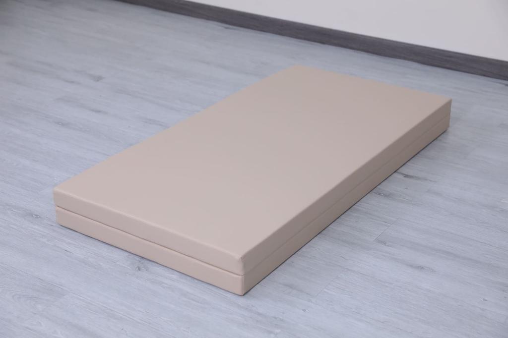Gymnastic Mattress Satellite 120X120X5 Cm Two-Part - Beige