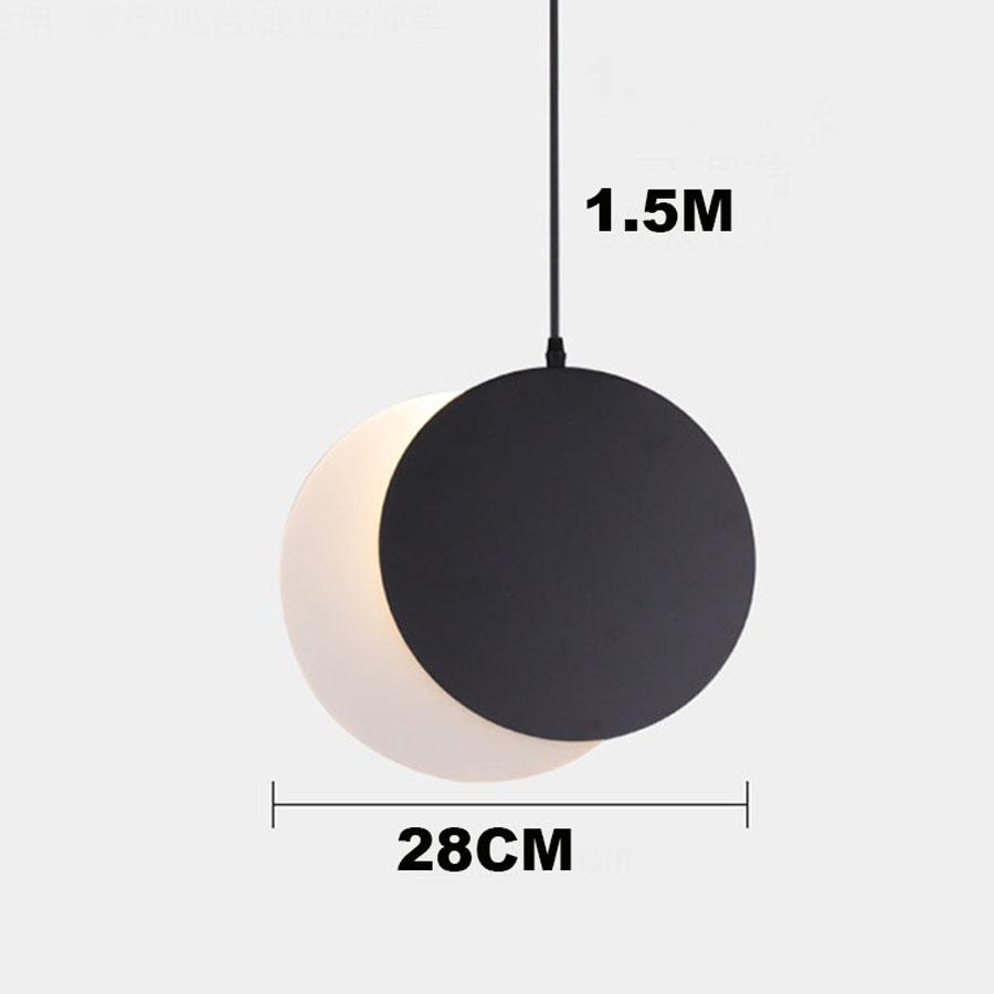 Современные светодиодные подвесные светильники Moon Shadow для прикроватного столика, обеденной зоны, кухни, подвесные светильники для спальни, маленькая люстра на тумбочке