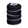 Tire Covers, Set of 4, Waterproof, High Durability, Purple Resistant Outer Line, Dustproof, Handle,
