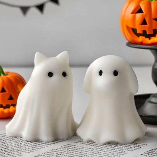 Animal Ghost Candle Mold DIY Cat Dog Resin Silicone Molds