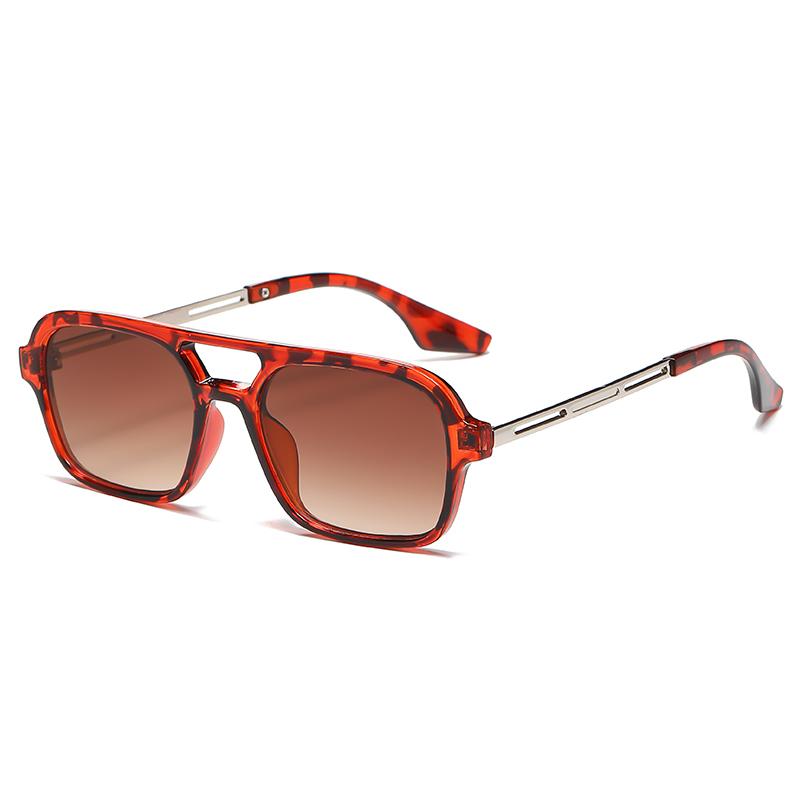 Double Bridge Square Frame Sunglasses Fashion New Retro Cat Eye Sun Glasses Brand Design UV400 Shades Eyewear Women Female