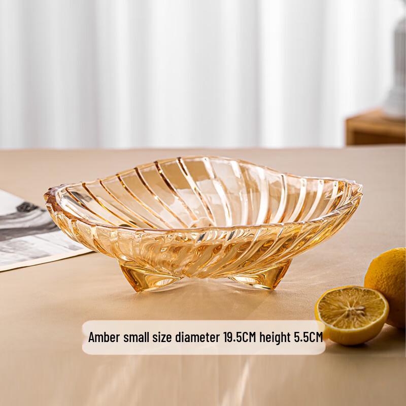 European Crystal Glass Fruit & Snack Plate