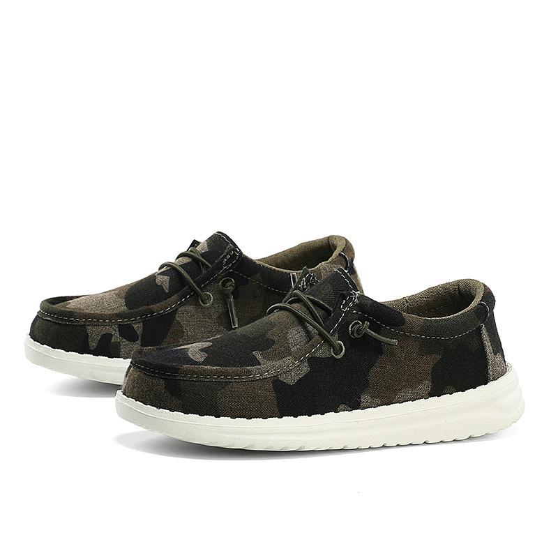 Simple Cloth Shoes, One Pedal, Lazy Shoes, Parent-child Low-top Height-increasing Shoes, Casual Daily Foot Cover, Flat Heel and Non-slip Classmates