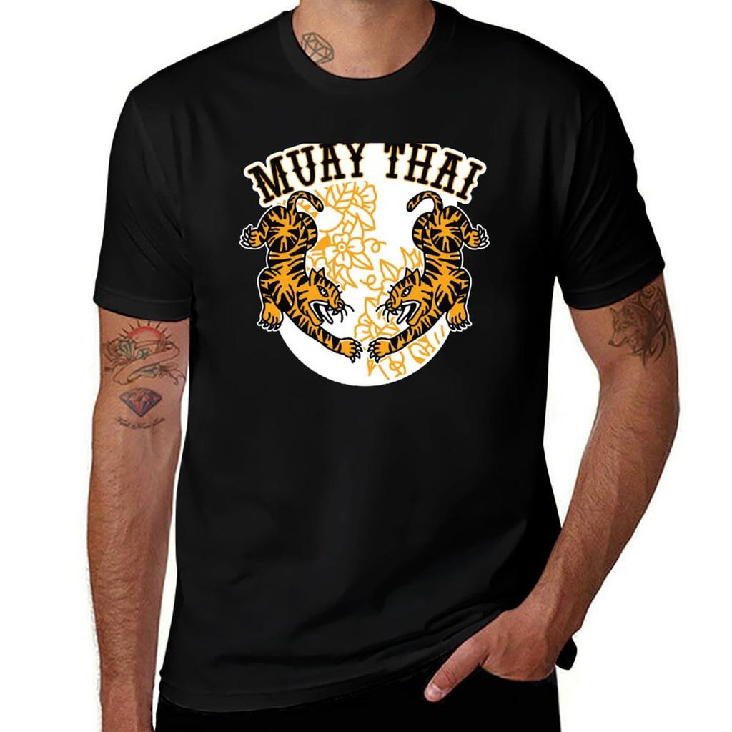 Muay Thai Tigers Tshirt Comfortable Basic Crew Neck Tee