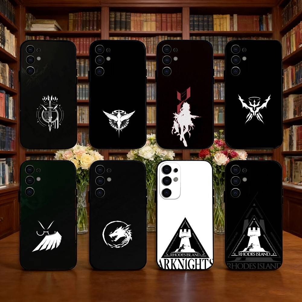 Чехол для телефона с игрой Arknights Черный Силиконовый Мягкий Для Samsung S25,S24,S21,S22,S23,S30,Ultra,S20,Plus,Fe,Lite