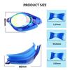 Professional Anti-Fog Swimming Goggles Waterproof Swim Glasses for Men Adjustable Nose Bridge Eyewear