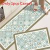 Pvc Antioil Waterproof Kitchen Floor Mat With Nonslip Texture For House And Entryway