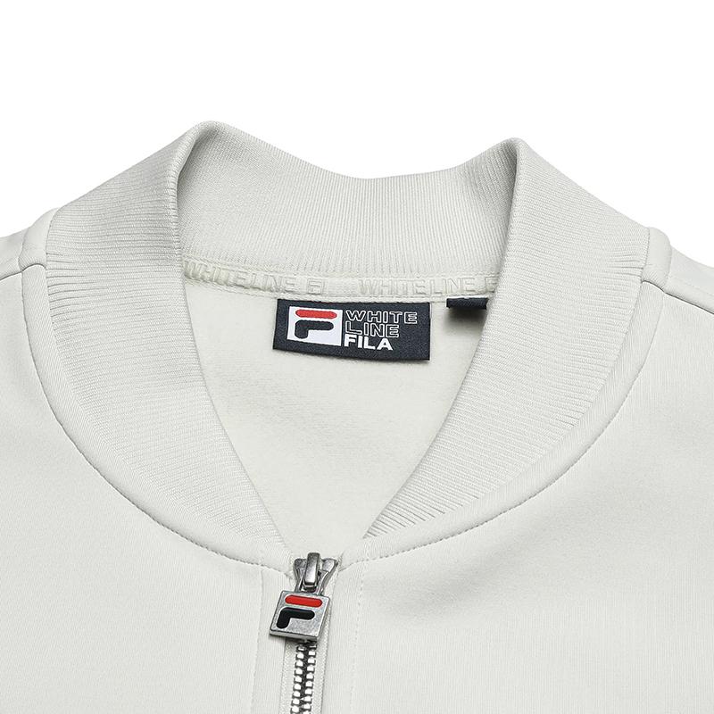 Fila Мужские куртки Heritage Элегантная серая с воротником-стойкой на флисовой подкладке Другие F51M548501FGY