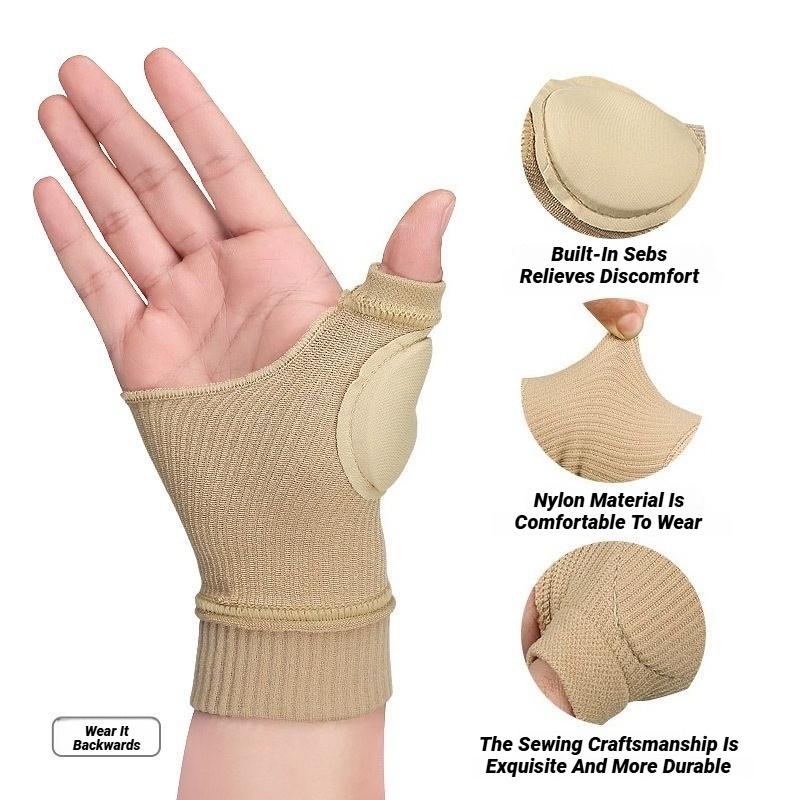 1Pair Wrist Thumb Compression Arthritis Gloves Breathable Support Brace Sleeve Knitted Finger Injury Pads Sports Safety Wristban 6