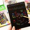 Книга-раскраска с царапанием Граффити DIY Мультяшная скетчбук Цветная скретч-живопись Сюрприз Покрытие Волшебная книга