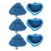 Blue Mop Replacement Pads Steam Mop Triangle Pads Blue Chenille Compatible for H2O X5 H20 Replacement Washable