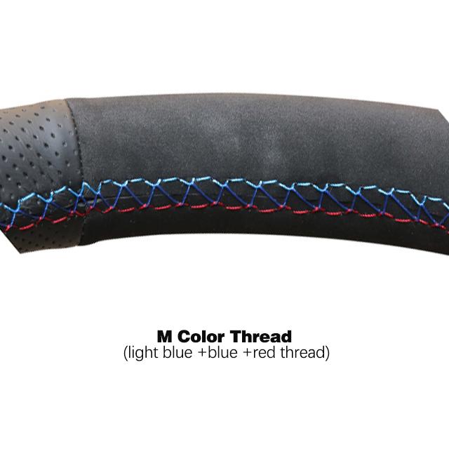 Черный автомобильный чехол на руль из искусственной кожи для BMW E36 1995-2000 E46 1998-2004 E39 1995-2003 X3 E83 X5 E53 2000-2006