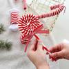 2025 New Christmas Candy Canes Tree Hanging Ornaments Large Candy Cane Lollipop Rustic Christmas Decor Peppermint Xmas Decor