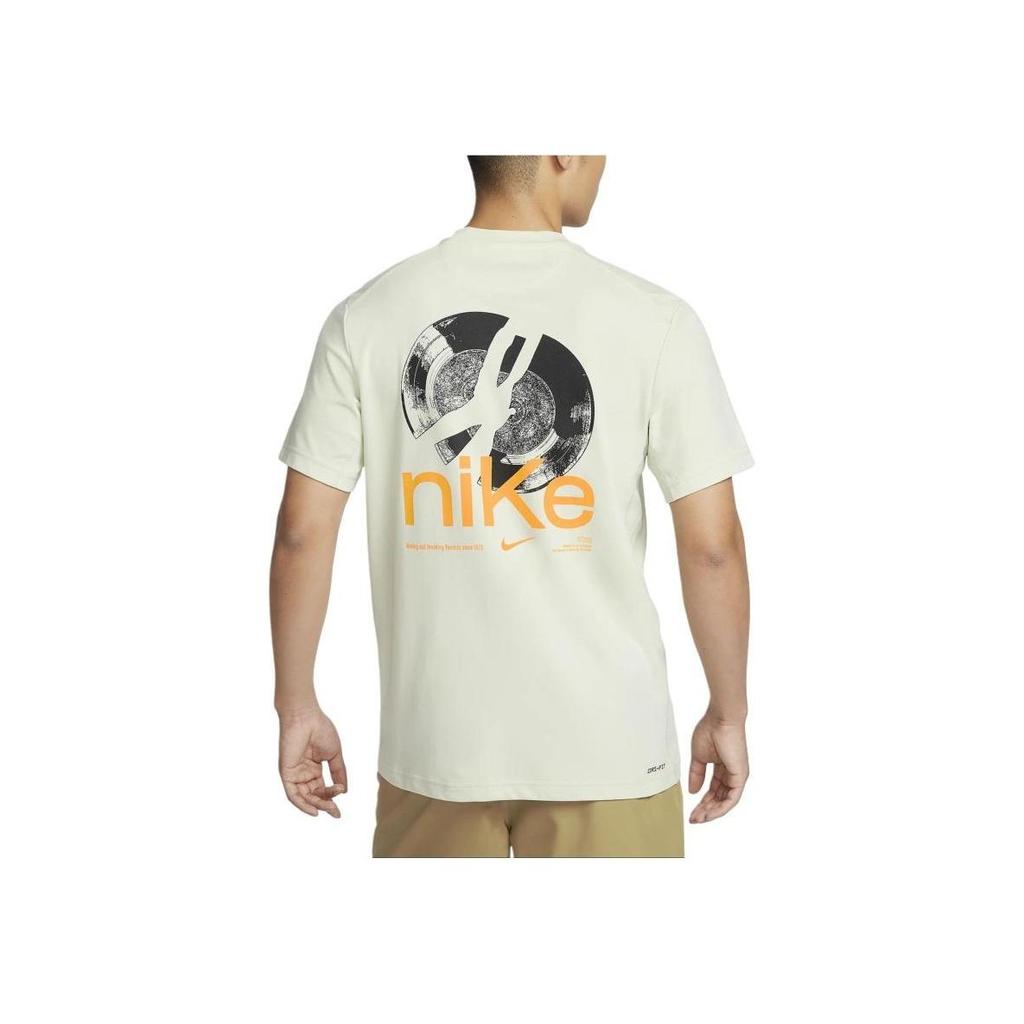 Nike Американская винтажная футболка с круглым вырезом и буквенным принтом, повседневная футболка с короткими рукавами, мужские топы, светло-зеленый FN3320-020