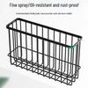 Punch-Free Wall-Mounted Kitchen Storage Rack: Multi-Functional Plastic Wrap Holder & Refrigerator Shelf