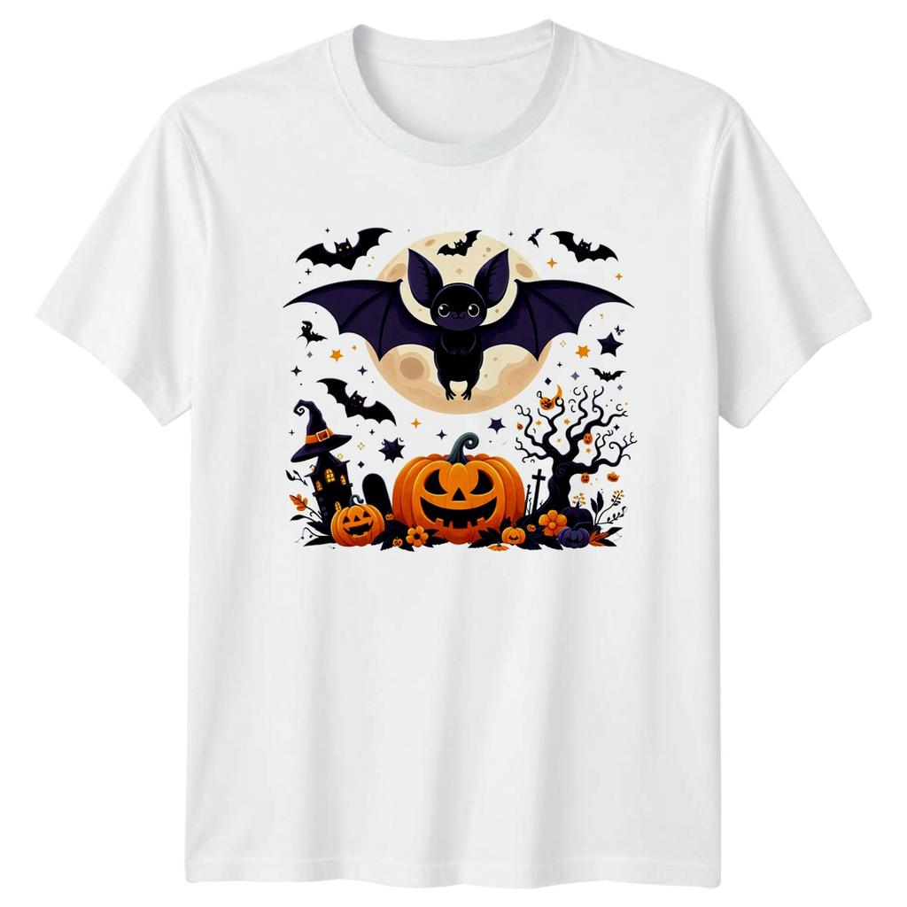 Cute Spooky Bat Pumpkin TShirt Halloween Gift For Him And Her