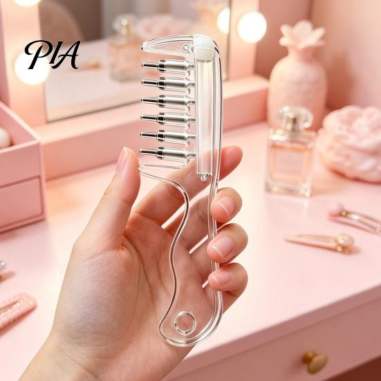 Portable Hair Essence Comb Refillable Oil Applicator Comb, Scalp Massaging Minoxidil Precision Treatment Brush Leak Proof Dispenser for Growth Liquid