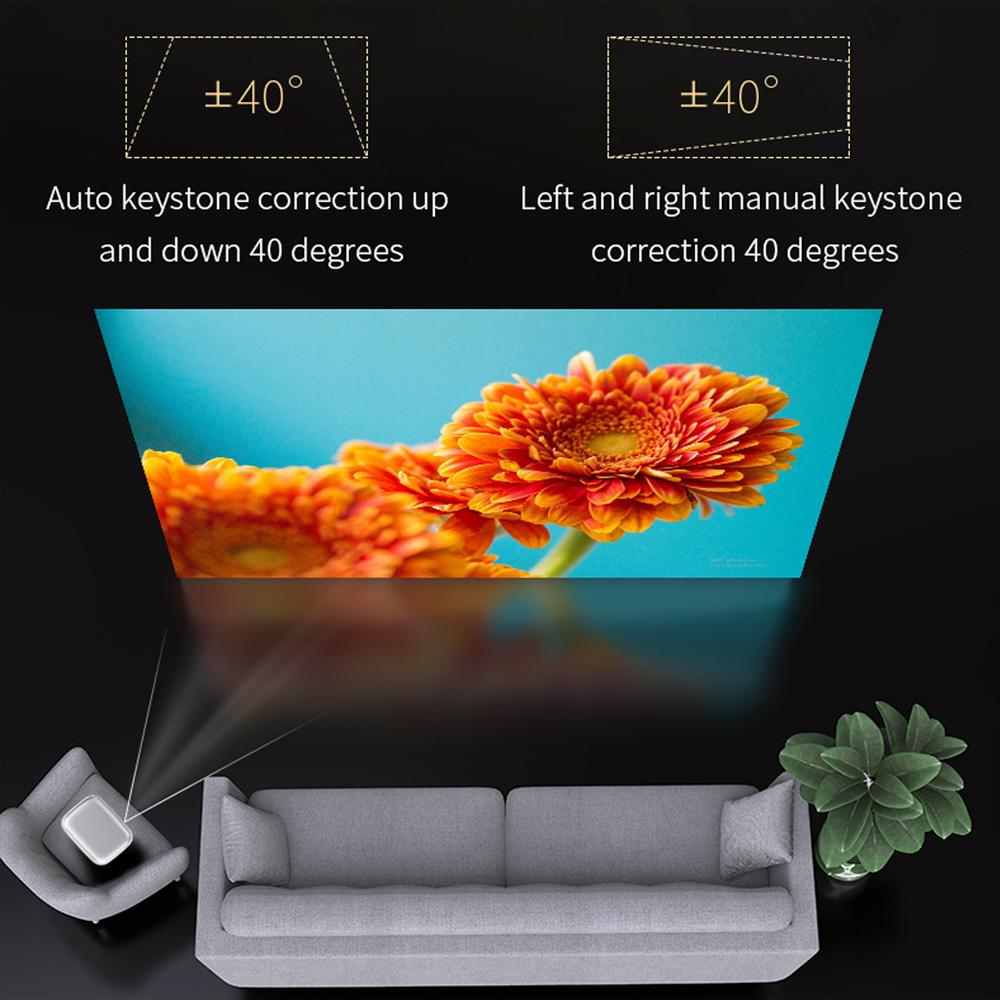 Портативный DLP 1080P 3D-проектор, WiFi Мини Портативный 1080P Домашний Кинотеатр Видеопроектор с Аккумулятором