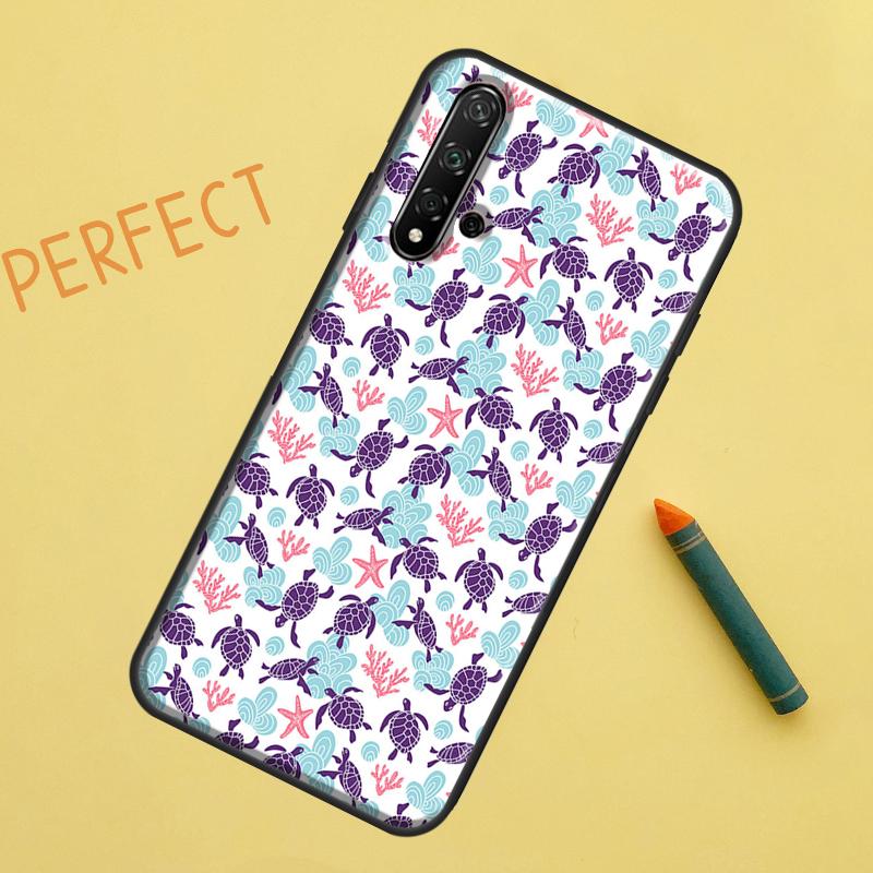 Чехол с морской черепахой для Huawei Nova 10 9 SE 11 Pro 12i 11i 8i Y60 Y70 Y90 Y61 Y91 Y72 Y73 P20 P40 P30 Lite