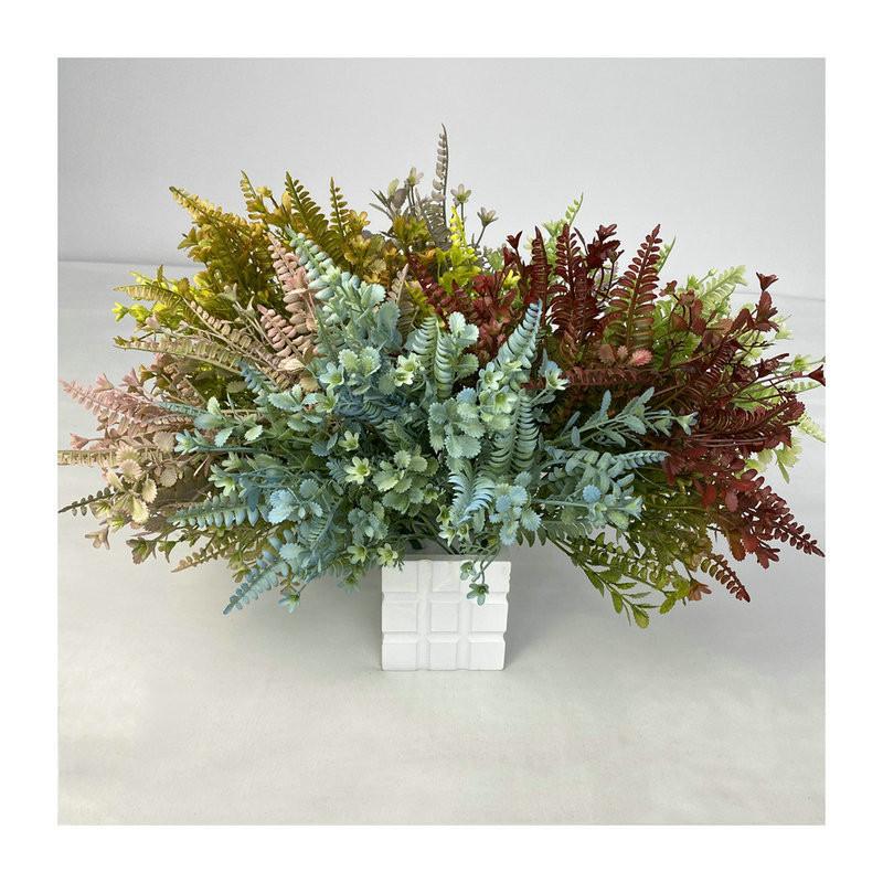 Small Toona Plastic Flower For Home Decor Wedding Photography Props Artificial Green Plant