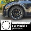 20-дюймовые колеса ABS Защита диска Диск Для Tesla Model Y 2024- Колпак колеса автомобиля Накладка на колпак Защита от царапин Отделка колпака