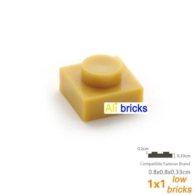 20 шт. Детали MOC 3024 Пластина 1x1 Совместимые Кирпичики DIY Сборка Строительные Блоки Частица Детская Головоломка Мозговая Игрушка Подарок