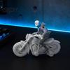 Украшение для мотоциклетного зала, Хэллоуинский скелет, Фигурки из смолы, Прочное матовое покрытие, Украшение на рабочий стол для мальчиков, Коллекционная статуэтка, для