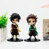 8pcs/kit 2026 Latest  Demon Slayer Tanjiro Kamado Nezuko Animation Figure Miniature Playthings Decoration Piece Playthings Mystery Case Decoration