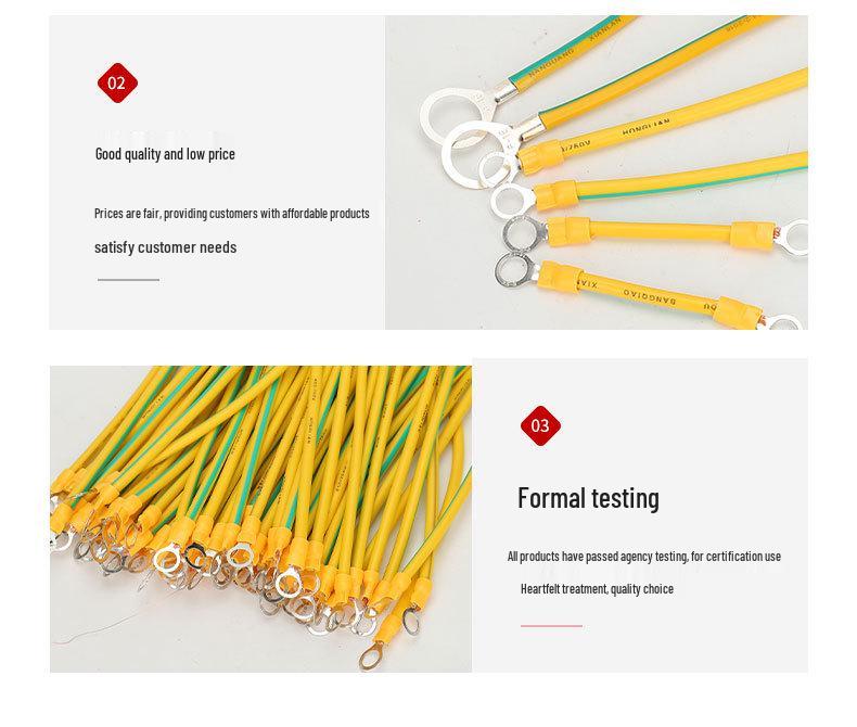 Yellow-Green Bi-Color Grounding and Electrostatic Bonding Wire for Photovoltaic Modules and Cable Trays.